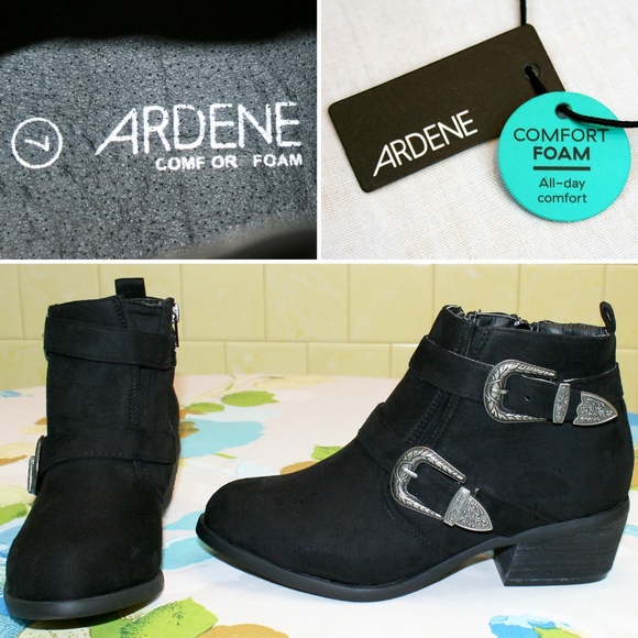 Double Buckle Western Ankle Boots NWT - Picture 8 of 8